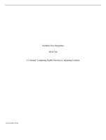Southern New Hampshire HCM 3202-3 Journal: Comparing Health