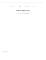 3-2 Assignment: Establishing a Baseline and Hypothesizing Ou