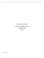 3-2 Journal: Family and WorkSouthern New Hampshire Universit