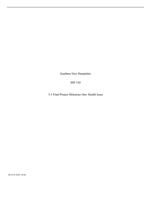 Southern New Hampshire IHP 3303-3 Final Project Milestone On