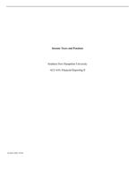 Income Taxes and PensionsSouthern New Hampshire University A