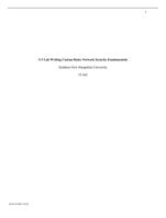 15-3 Lab Writing Custom Rules Network Security FundamentalsS