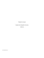 Module Five JournalSouthern New Hampshire UniversityPHE 630