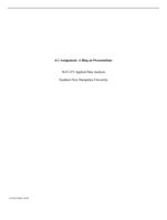 6-1 Assignment: A Blog on PresentationsDAT-475 Applied Data