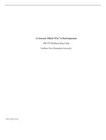 6-2 Journal: Which Why is Most Important IHP-355 Healthc