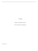 7-1: JournalSouthern New Hampshire University CS-410: Softwa