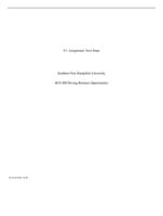 8-1 Assignment: Next StepsSouthern New Hampshire University