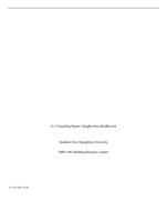 8-1 Consulting Report: Insights from RealRecruitSouthern New