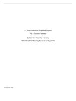 9-1 Project Submission: Acquisition ProposalPart 2: Executiv