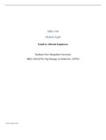 MBA 540Module EightEmail to Affected EmployeesSouthern New H