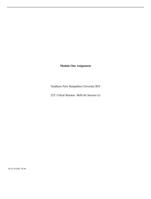 Module One AssignmentSouthern New Hampshire University BUS 2