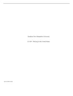 Southern New Hampshire University CJ-205 : Policing in the U