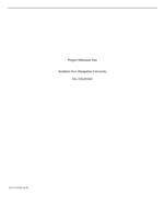 Project Milestone OneSouthern New Hampshire UniversityOL-330