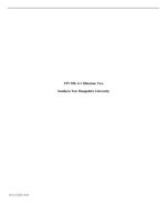 FIN 550: 4-1 Milestone Two Southern New Hampshire University