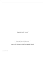 Improving Human ServicesSouthern New Hampshire UniversityHSE