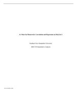 4-1 Data Set Homework: Correlation and Regression on Data Se