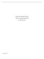 Southern New Hampshire University MHC 610 Treatment Planning