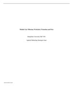 Module Four Milestone Worksheet: Promotion and PriceHampshir