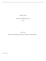 Module 10 JournalSouthern New Hampshire UniversityCJ 675Auth