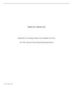 Module Four: Milestone OneDepartment of Accounting, Southern