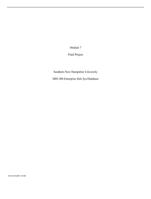 Module 7Final ProjectSouthern New Hampshire University MIS-3