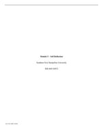 Module 5  Self ReflectionSouthern New Hampshire Universit