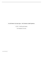 OL 620 Module: Four Short Paper  Job Evaluation at Smith