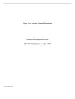 Project Two: Assessing Financial PerformanceSouthern New Ham