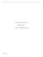 Southern New Hampshire UniversitySPED 640 Module 2-3Analyze