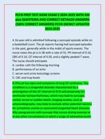 PCCN PREP TEST BANK EXAM 2 2024-2025 WITH 450  plus QUESTIONS AND CORRECT DETAILED ANSWERS  (100% CORRECT ANSWERS)
