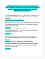 NGN ATI RN COMPREHENSIVE PREDICTOR 2024 VERSION 3 WITH  (NEXT GENERATION) QUESTIONS ACTUAL EXAM 180 QUESTIONS