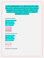 ATI RN COMPREHENSIVE TEST BANK FINAL EXAM 2024- 2025 LATEST VERSION QUESTIONS WITH WELL-LABELED  DIAGRAMS