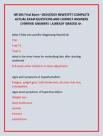 NR 565 Final Exam 2024/2025 NEWESTT!! COMPLETE  ACTUAL EXAM QUESTIONS AND CORRECT ANSWERS  (VERIFIED ANSWERS )