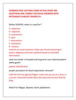 HONDROS NUR 150 FINAL EXAM ACTUAL EXAM 200  QUESTIONS AND CORRECT DETAILED ANSWERS WITH  RATIONALES ALREADY GRADED A+