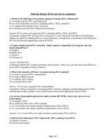 Molecular Biology MCQs with answer explanation