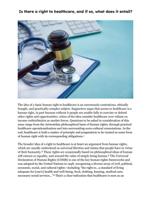 Ethics Over Healthcare as a Human Right: Is There a Right to Healthcare, and If So, What Does It Entail?