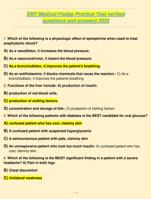 EMT Medical Fisdap Practice Test verified questions and answers 2025