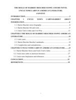 THE ROLLE OF HARRIET BEECHER STOWE AND HIS NOVEL  UNCLE TOMS CABIN IN AMERICAN LITERATURE.