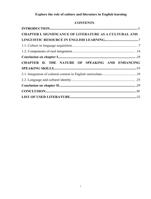 Explore the role of culture and literature in English learning