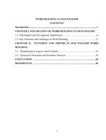 WORD BUILDING IN OLD ENGLISH !!