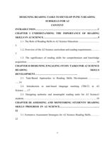 DESIGNING READING TASKS TO DEVELOP PUPILS READING SUBSKILLS FOR A2