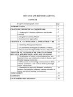 DISTANCE AND BLENDED LEARNING !!!