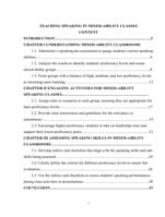 TEACHING SPEAKING IN MIXED-ABILITY CLASSES