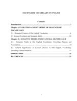 OLD ENGLISH VOCABULARY IN ENGLISH