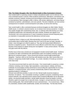 The Hidden Struggles: Why Teen Mental Health Is Often Overlooked in Schools