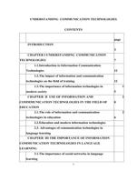 UNDERSTANDING  COMMUNICATION TECHNOLOGIES