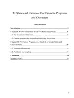 Tv Shows and Cartoons: Our Favourite Programs and Characters