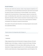 (Change Mgt)Situation Analysis of an Organisation and its Strategic fit