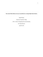 Social Media Influence Amongst Female Behaviors