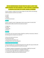 ATI RN COMPREHENSIVE ONLINE PRACTICE 2023 B LATEST FINAL  EXAM UPDATED FOR 2025 GRADED A+